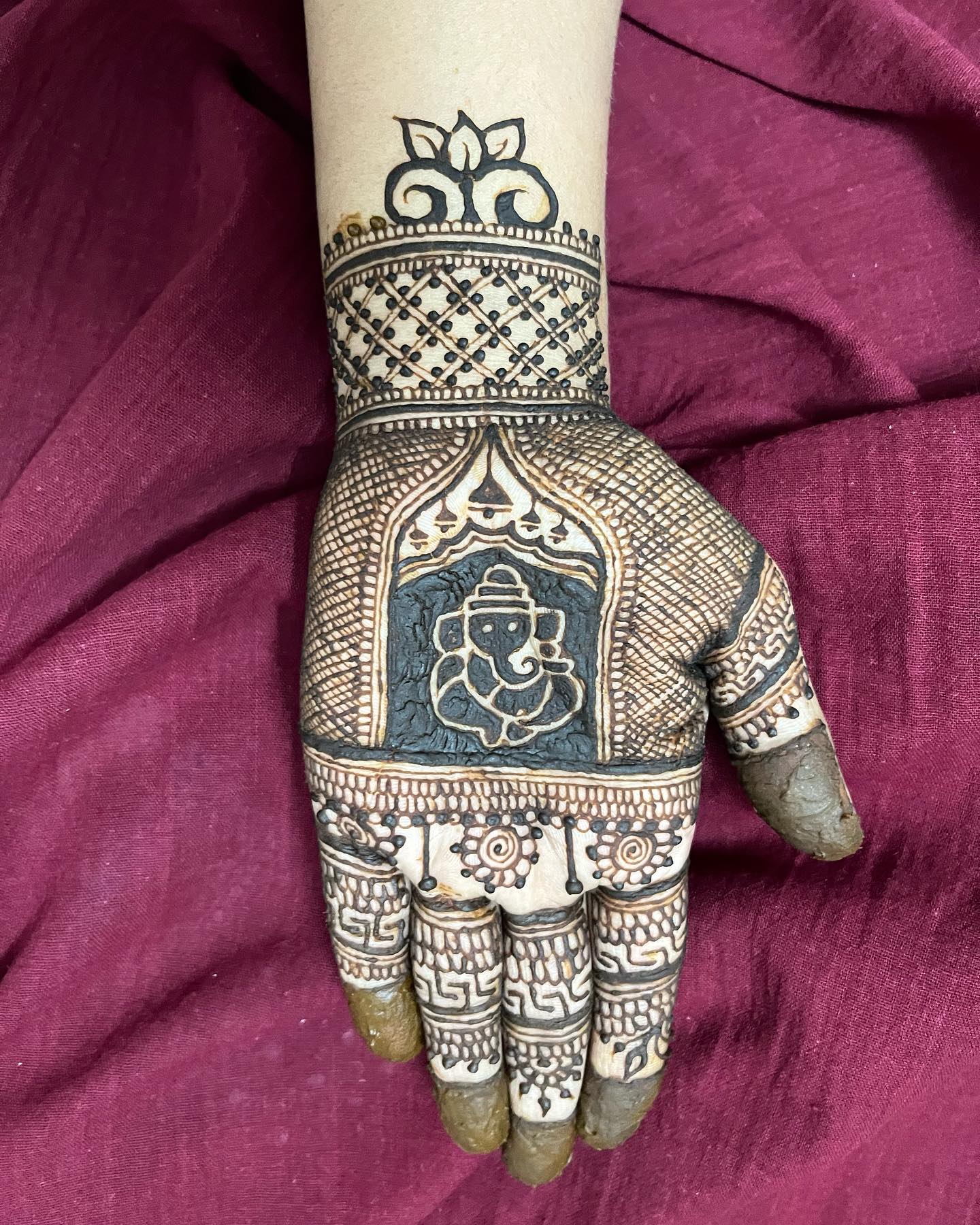 Lord Ganesha Mehndi Design