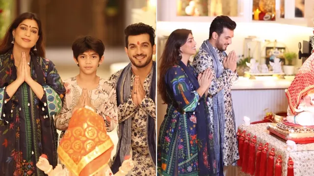 inside-arjun-bijlani-and-wife-neha-swami-ganesh-chaturthi-celebrations-couple-bring-bappa-home-together