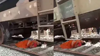 Woman And Girl Escape Unharmed After Lying Under Moving Train On RPF Jawan’s Advice In Bihar | Viral Video