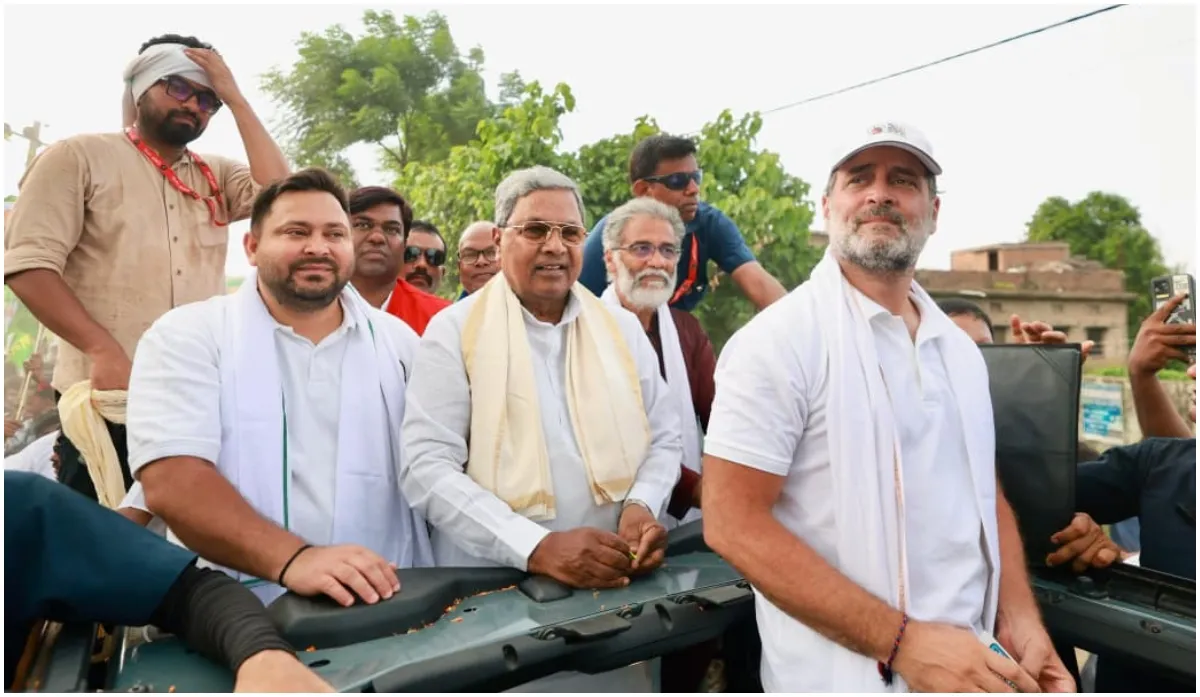 siddaramaiah-joins-rahul-gandhis-voter-adhikar-yatra-in-bihar-after-citing-vote-chori-in-1991-polls