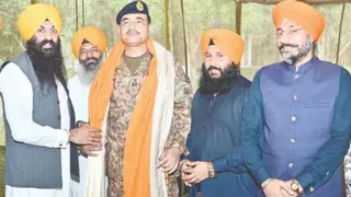 After Spitting Venom At India, Pakistan Army Chief Asim Munir Visits Kartarpur Corridor During Flood Crisis
