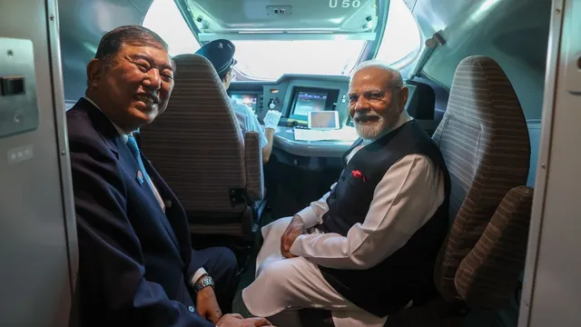 pm-modi-japan-visit-updates-takes-shinkansen-bullet-train-ride-to-sendai-with-shigeru-ishiba-meets-governors-signs-key-mous