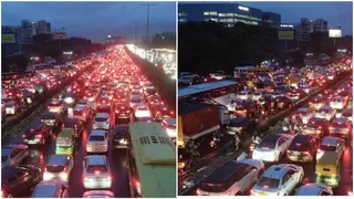 Gurugram Rains: Massive Traffic Jam On Delhi-Jaipur Highway Up To 20 KM, Vehicles Stuck For Several Hours | Watch
