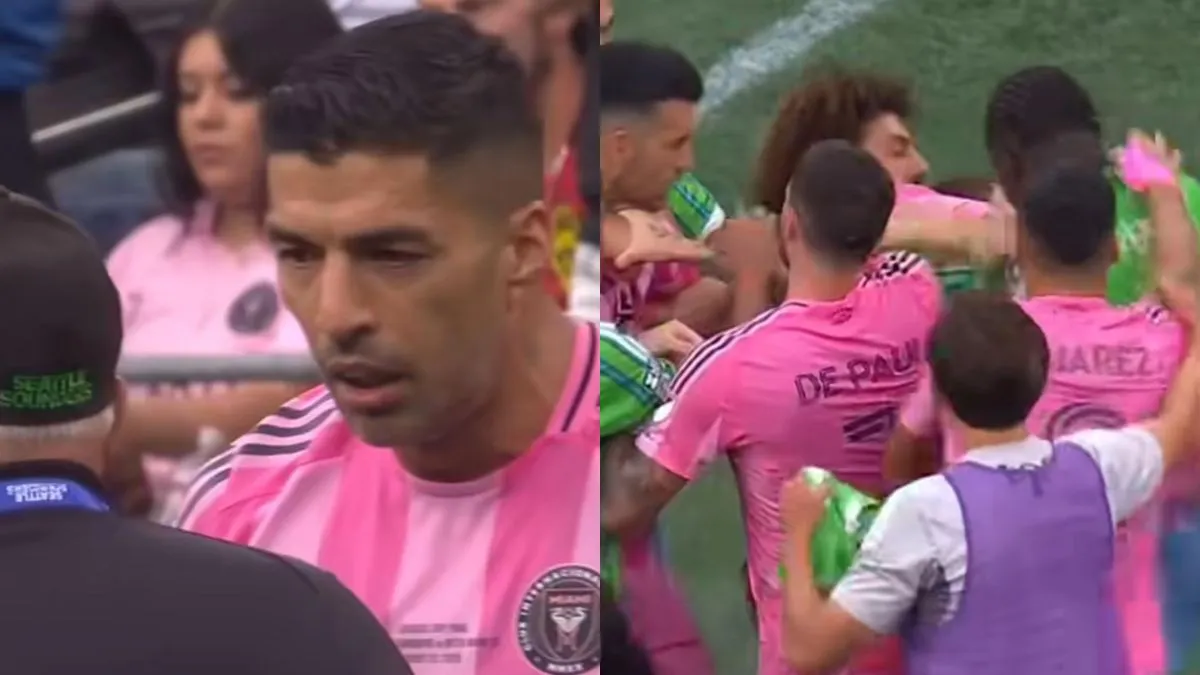 luis-suarez-spits-on-coach-intense-brawl-erupts-after-inter-miami-vs-seattle-sounders-match-result-eagues-cup-final-lionel-messi-football-match-fight-today-viral-video