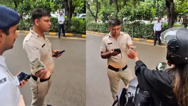 gurugram-cops-take-rs-1000-bribe-from-japanese-tourists-for-helmet-violation-suspended-after-video-goes-viral