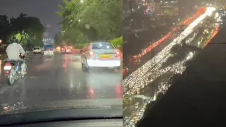 Viral Video Shows Gurugram Drowning In Chaos While Noida Stays Smooth After Heavy Rain, Netizens Say ‘Habibi Come To Noida’
