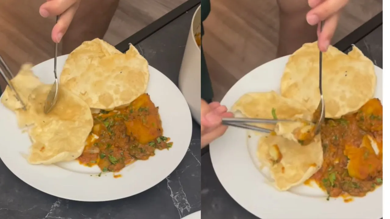 korean-man-eats-aloo-puri-for-the-first-time-but-with-chopsticks-desi-netizens-call-it-illegal-viral-video