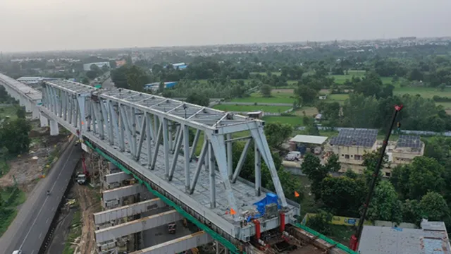 mumbai-ahmedabad-bullet-train-update-nhsrc-completes-ninth-steel-bridge-over-nh48-on-high-speed-corridor-in-gujarat