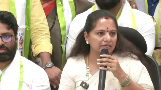 k-kavitha-quits-brs-after-suspension-by-kcr-accuses-revanth-reddy-of-breaking-family-father-pressurised