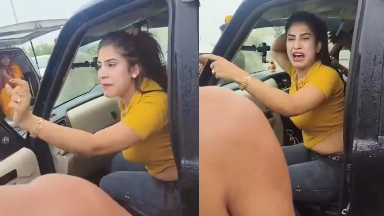 bikaner-ki-sherni-monika-rajpurohit-brutally-beaten-on-jodhpur-highway-viral-video-sparks-outrage-and-speculation