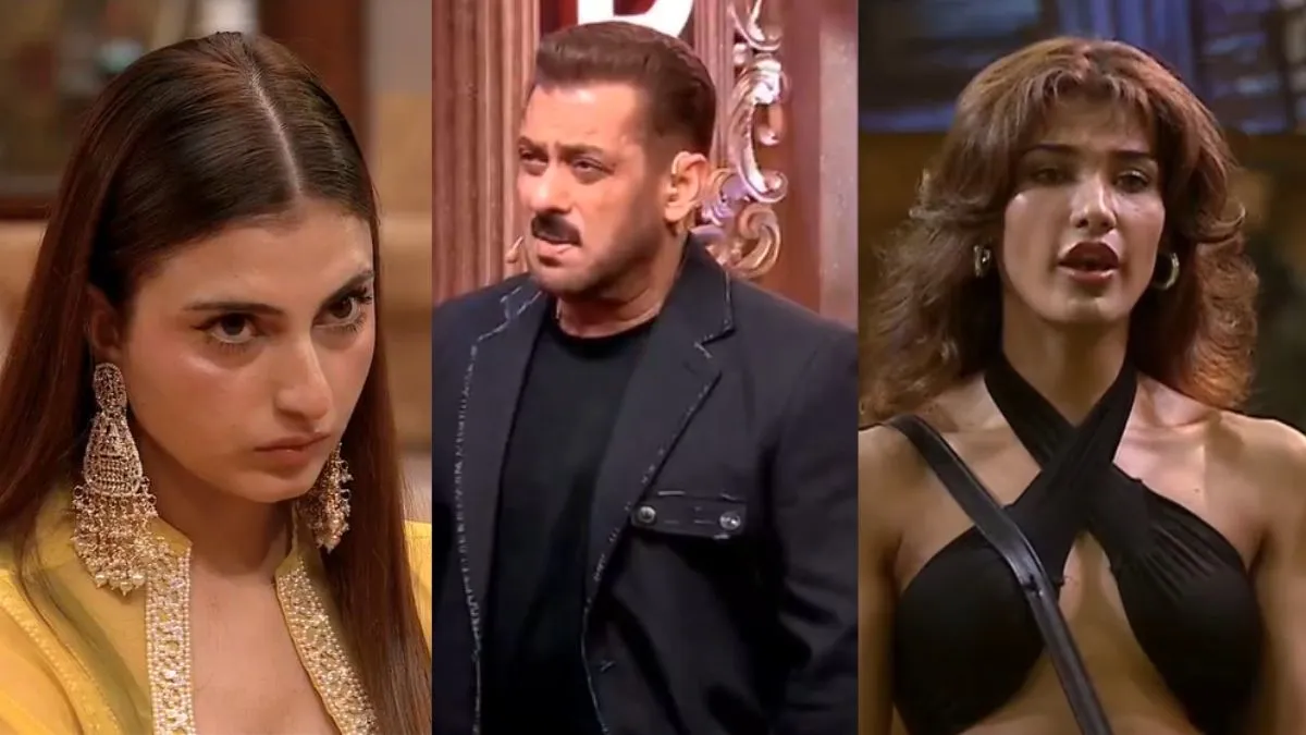 bigg-boss-19-weekend-ka-vaar-salman-khan-bashes-farhana-for-chaos-openly-supports-abhishek-bajaj-slams-nehal-over-lifting-controversy