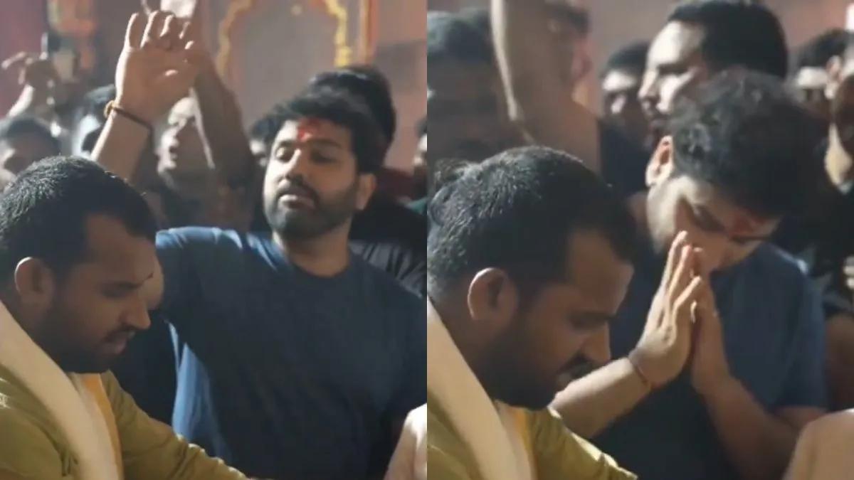 rohit-sharma-requests-fans-to-stop-chanting-mumbai-cha-raja-rohit-sharma-during-ganesh-utsav-video-goes-viral-indian-cricket-team-odi-captain-rohit-return-updates