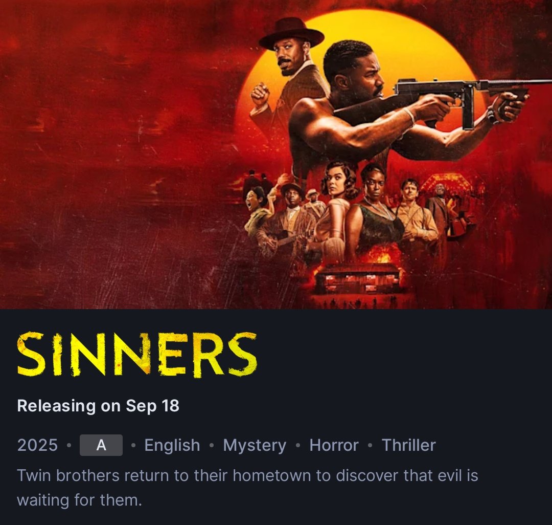 Sinners OTT release India