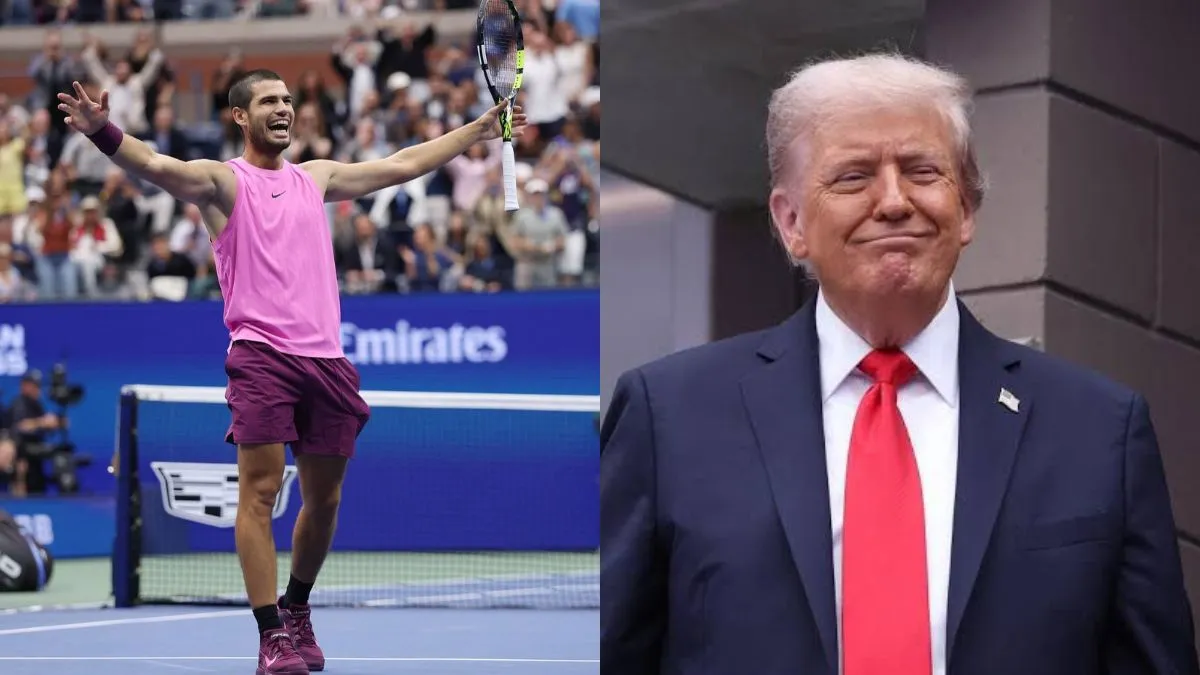 donald-trump-reaction-video-after-carlos-alcaraz-win-us-open-2025-title-us-president-x-posts-memes-tennis-updates-alcaraz-vs-sinner-match-result-arthur-ashe-stadium