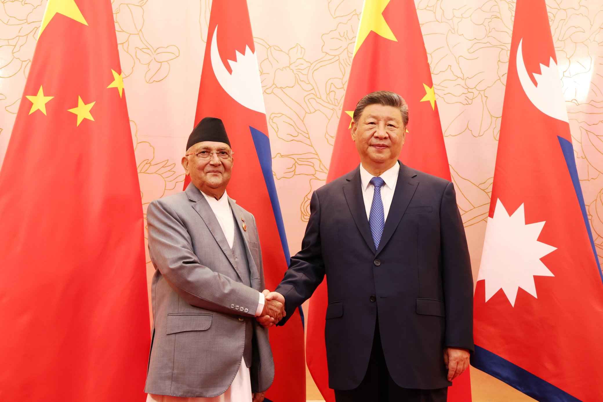 KP SHARMA OLI WITH CHINA