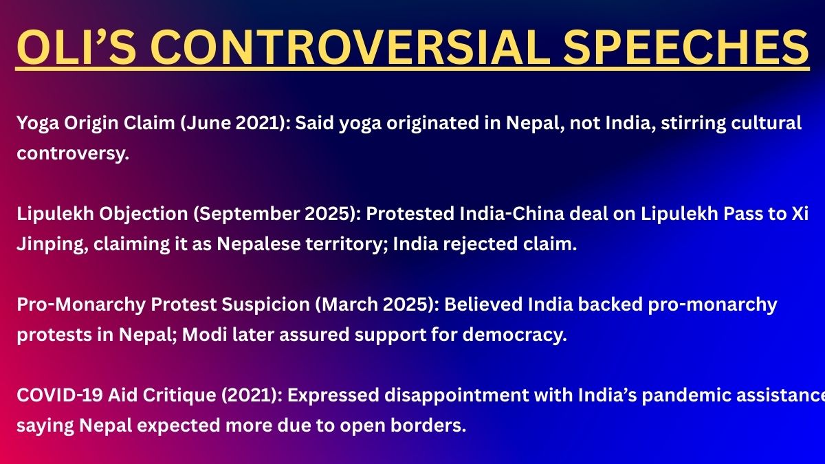 oLI CONTROVERSIAL SPEECH