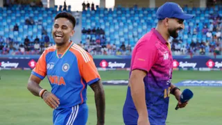'Don't Look': Suryakumar Yadav's Hilarious Warning To UAE Skipper Ahead Of Toss Goes Viral