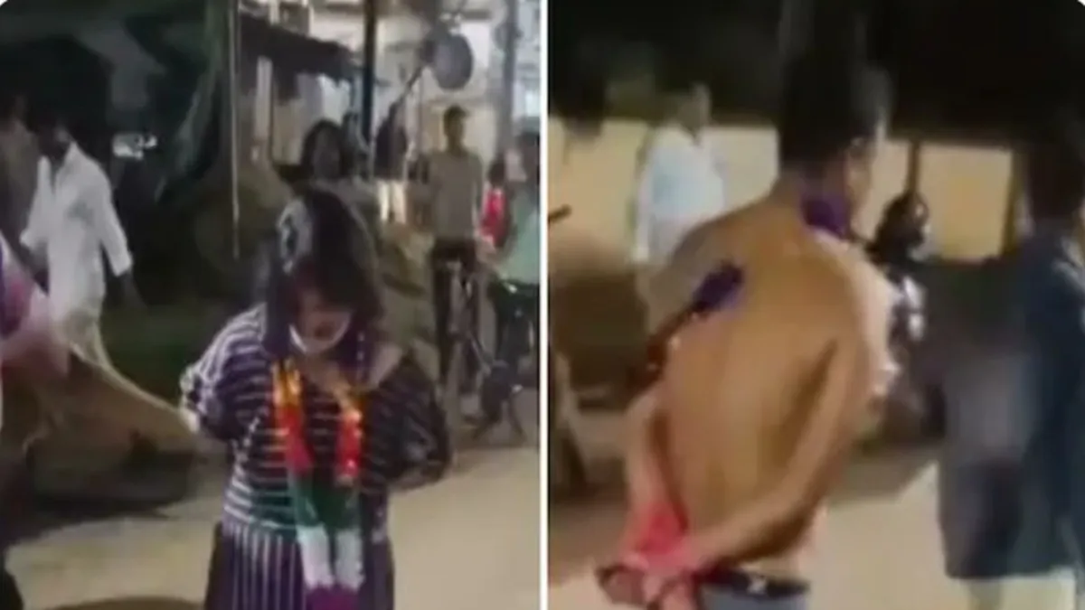 odisha-lecturer-spots-wife-with-student-leader-parades-them-after-stripping-her-alleged-lover-on-busy-puri-road-arrested