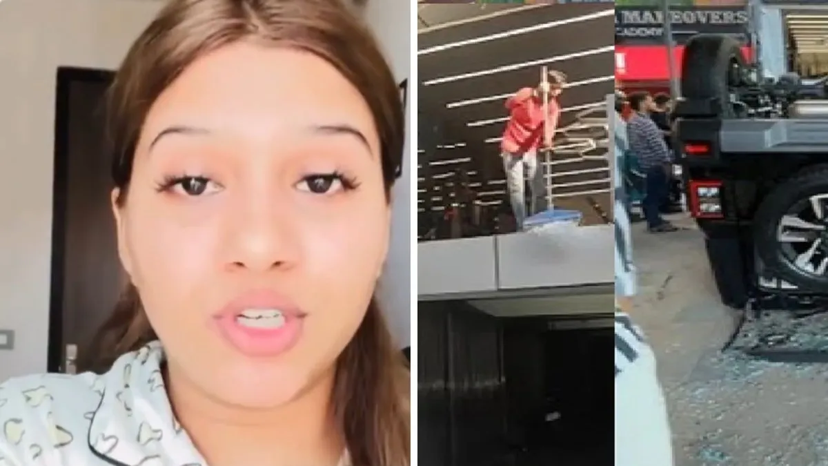 delhi-thar-incident-woman-who-accidentally-flies-new-suv-out-of-first-floor-of-showroom-releases-video-message-watch