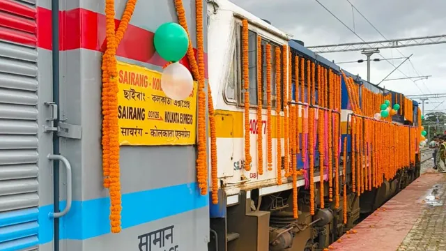 sairang-kolkata-train-first-train-service-between-bengal-and-mizoram-launched-check-route-stops-and-timings