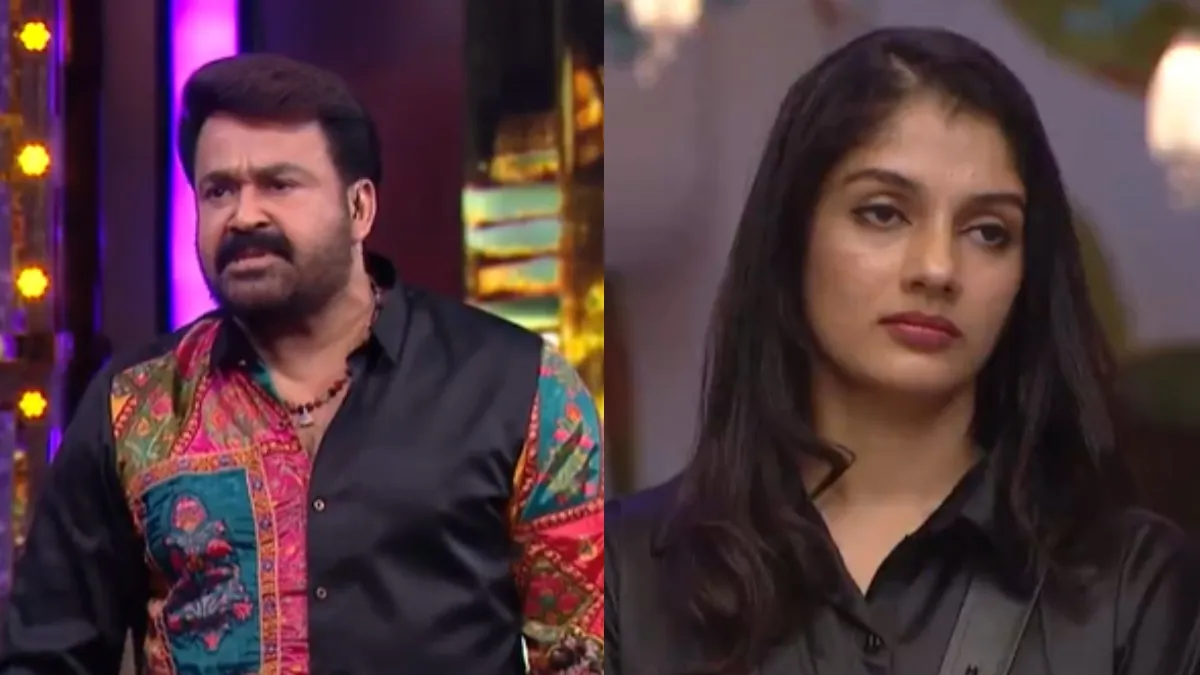 bigg-boss-malayalam-7-mohanlal-confronts-lakshmi-over-homophobic-remark-against-lesbian-couple-adhila-and-noora