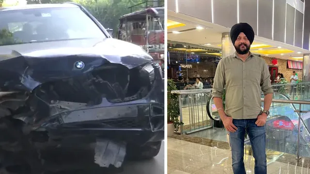 delhi-bmw-crash-car-hits-two-wheeler-scooter-kills-finance-minister-secretary-woman-driver-husband-fir-updates