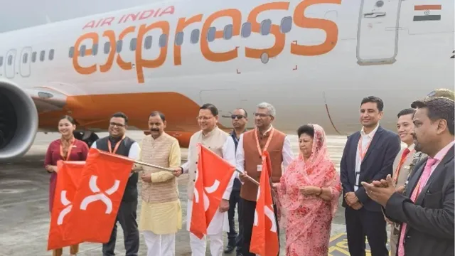 cm-pushkar-singh-dhami-inaugurates-dehradunbengaluru-flight-vows-to-boost-states-air-connectivity