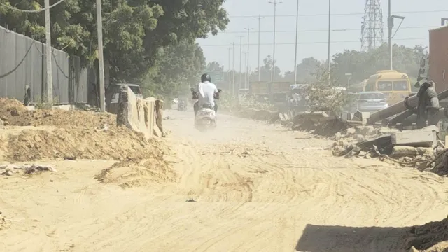 gurugram-traffic-update-nhai-fills-narsingpur-pit-service-lane-to-open-by-month-end