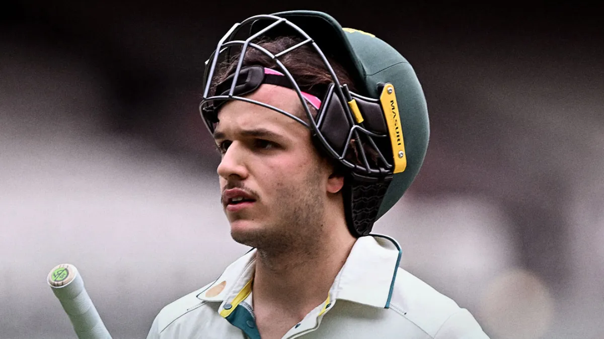 ind-a-vs-aus-a-sam-konstas-smashes-ton-indias-harsh-dubey-takes-three-wickets-australia-a-end-day-1-at-3375
