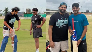 Rohit Sharma Shares Practice Session With Sarfaraz Khan, Gifts Bat To CSK's Ayush Mhatre