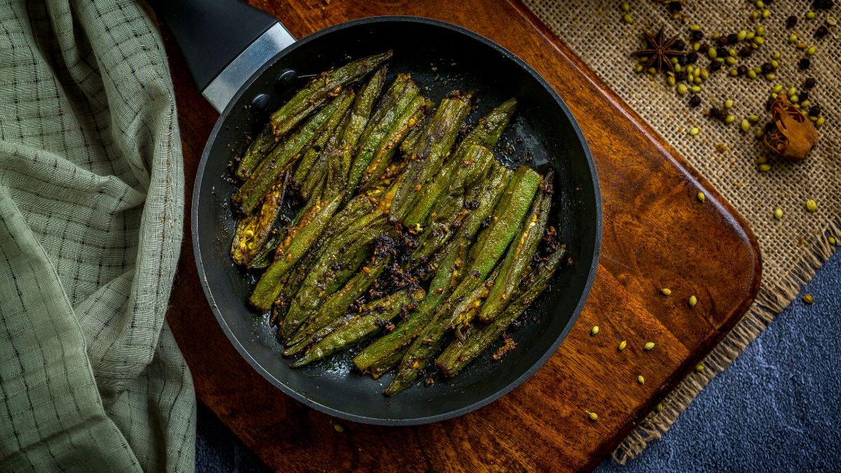 Kurkuri Bhindi For Thali