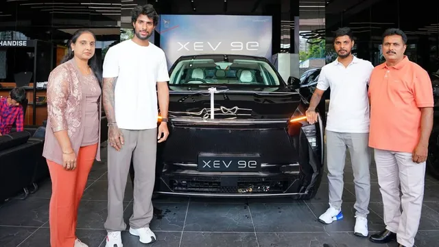 tilak-varma-gifts-mahindra-xev-9e-to-his-dad-check-its-features-and-price-here