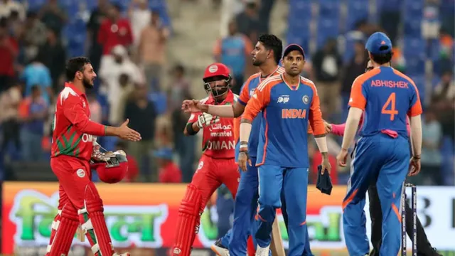 india-national-cricket-team-vs-oman-national-cricket-team-match-scorecard-asia-cup-2025-after-handshake-row-with-pakistan-team-india-players-give-warm-hugs-to-omans-cricket-team