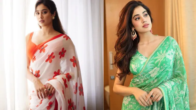 9-janhvi-kapoor-inspired-saree-to-match-the-nine-colours-of-shardiya-navratri-2025
