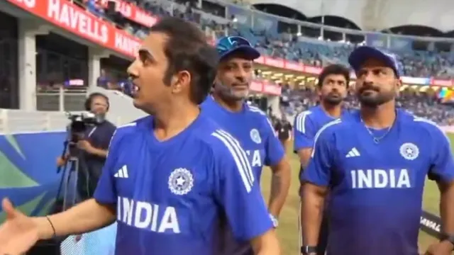 ind-vs-pak-yesterday-match-gautam-gambhirs-video-india-national-cricket-team-vs-pakistan-national-cricket-team-match-in-dubai