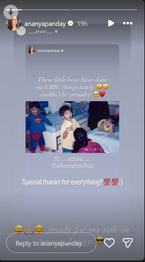 ananya panday on The Bads of Bollywood 