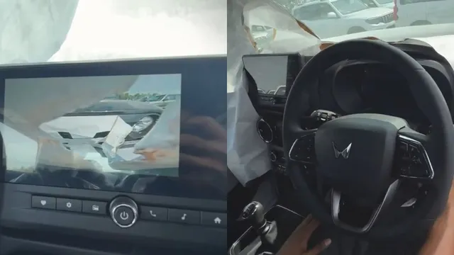 mahindra-thar-facelift-interior-spotted-shows-bigger-touchscreen-3-spoke-steering-wheel-and-more