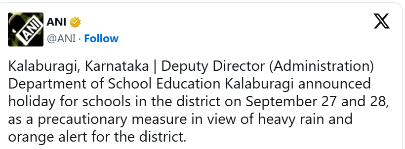 karnatal school holiday notice