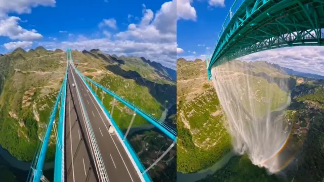 worlds-tallest-bridge-in-guizhou-stuns-with-625meter-vertical-drop-recordbreaking-mountain-span-video