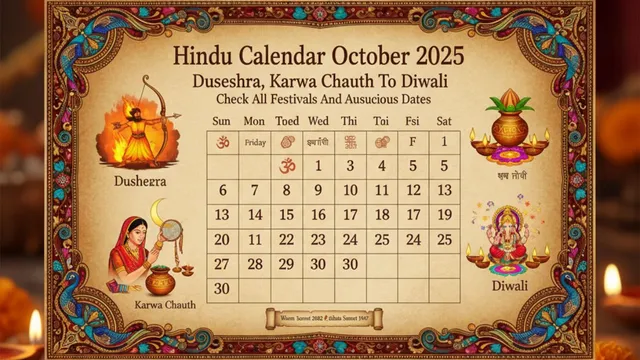 hindu-calendar-october-2025-dussehra-karwa-chauth-to-diwali-check-all-festivals-and-auspicious-dates