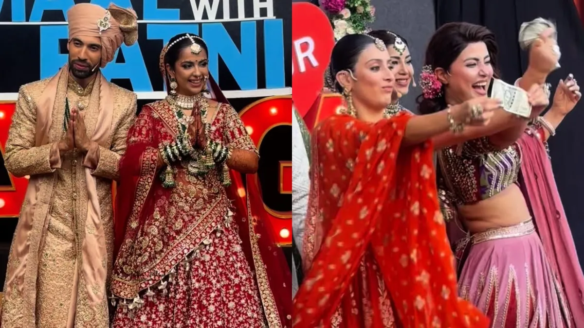 avika-gor-ties-the-knot-with-milind-chandwani-on-pati-patni-aur-panga-set-hina-khan-isha-malviya-and-others-join-as-baraatis