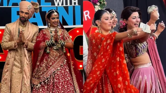 avika-gor-ties-the-knot-with-milind-chandwani-on-pati-patni-aur-panga-set-hina-khan-isha-malviya-and-others-join-as-baraatis