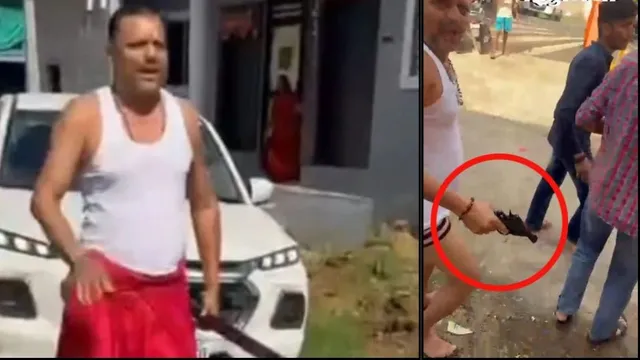 mp-news-exbjp-leader-opens-fire-during-vehicle-dispute-in-mahudi-village-family-among-8-booked