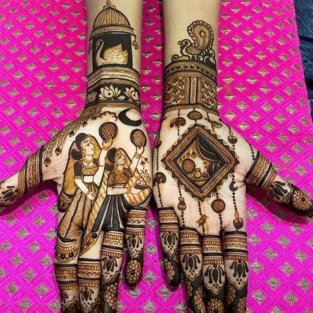 karwa chauth mehndi