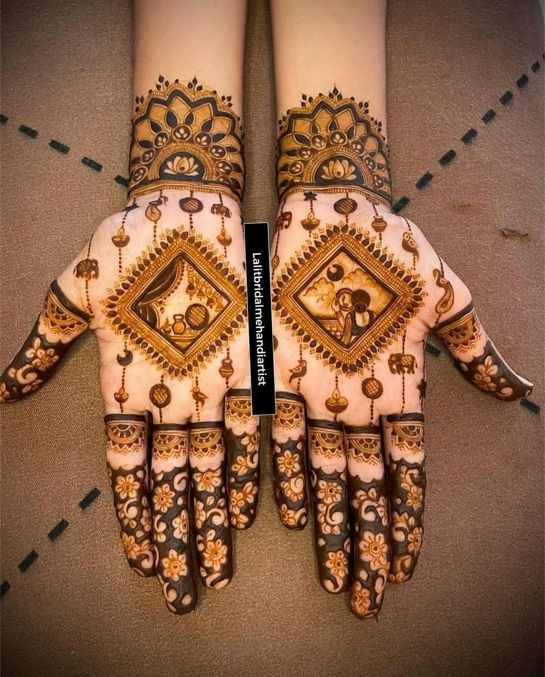 karwa chauth mehndi design