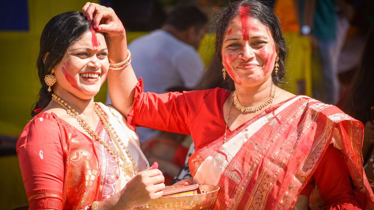 Sindoor Khela Instagram Captions