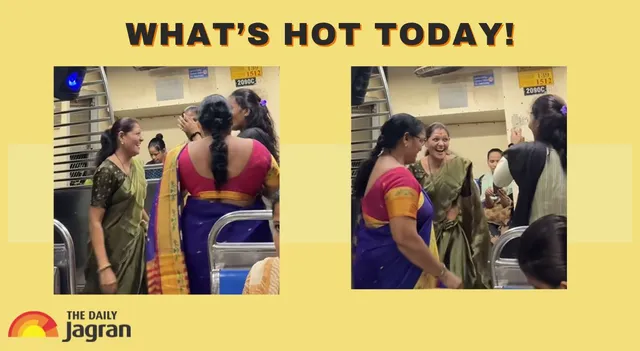 four-women-perform-garba-inside-mumbai-local-train-viral-video-sparks-civic-sense-debate-whats-hot-today