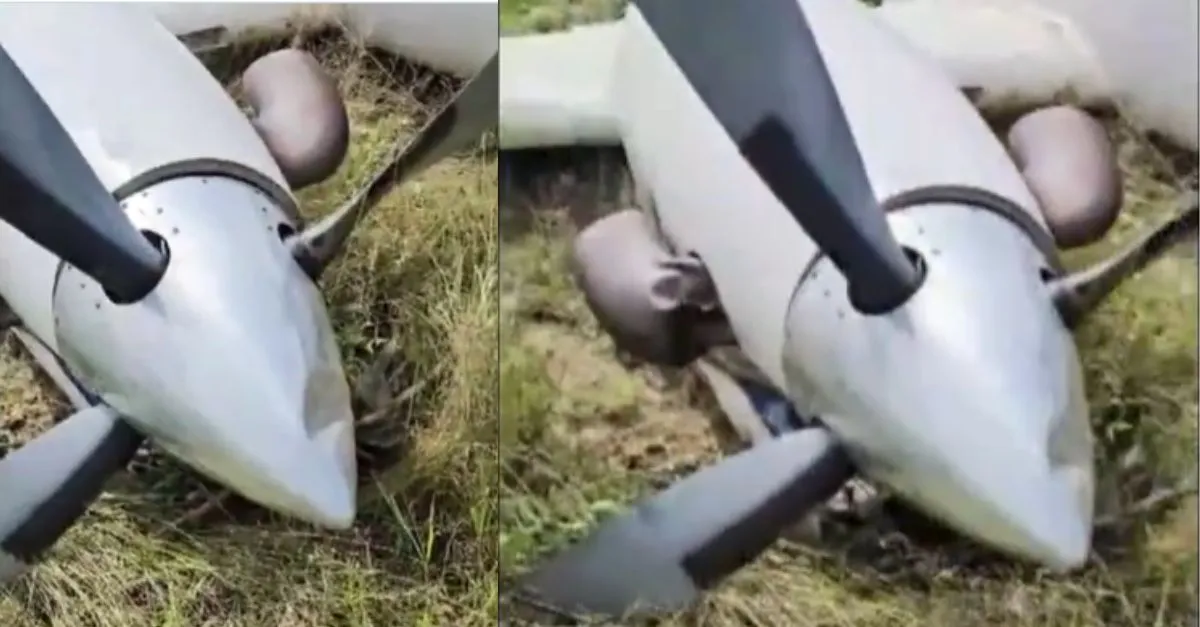 uttar-pradesh-private-aircraft-crashes-in-filed-after-losing-control-in-farrukhabad-all-passengers-pilots-safe