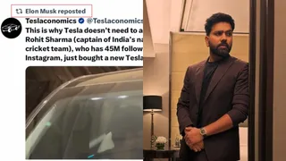 Rohit Sharma's Tesla Gets Reaction From CEO Elon Musk, Company's Indian-Origin VP Puts Out 'Heartwarming' Post