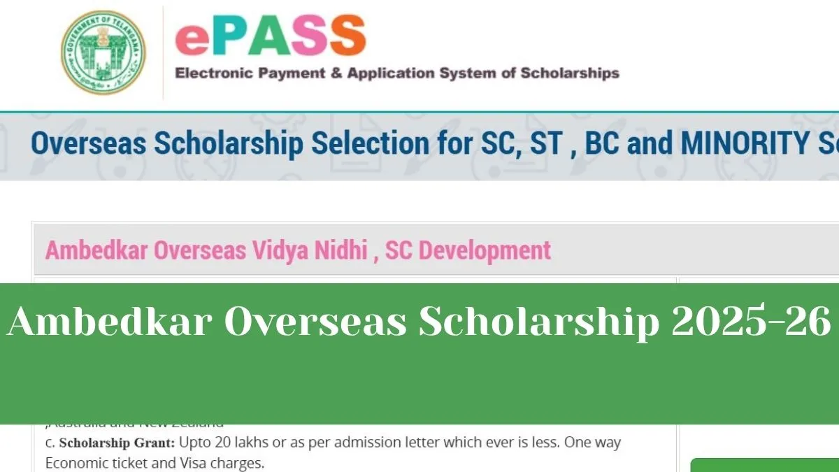 ambedkar-overseas-scholarship-202526-telangana-government-opens-applications-for-rs-20-lakh